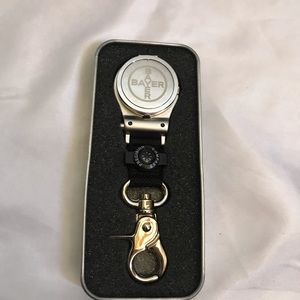 Bienne Stainless Steel Survival Pack Clip Watch